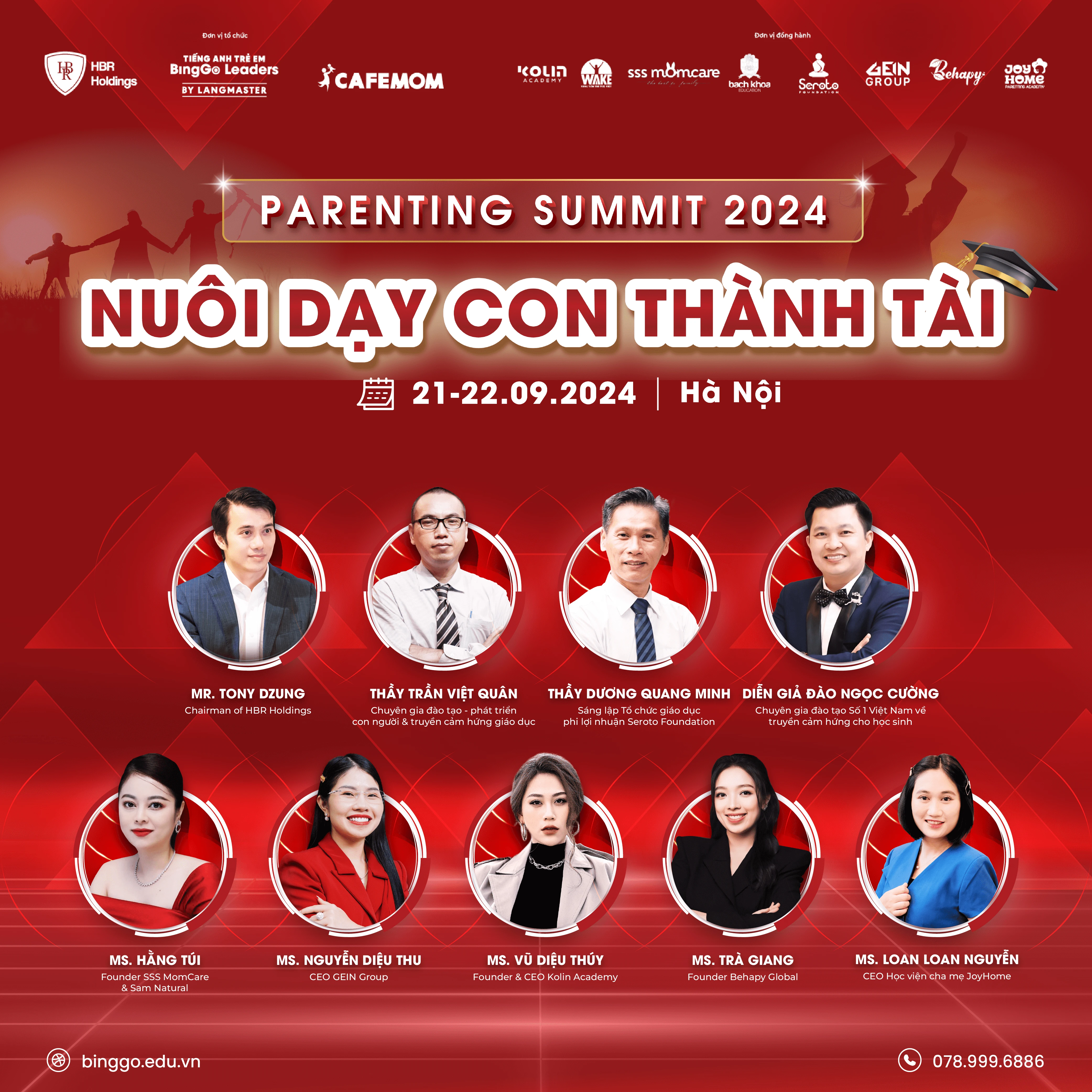 SỰ KIỆN PARENTING SUMMIT 2024 - NUÔI DẠY CON THÀNH TÀI