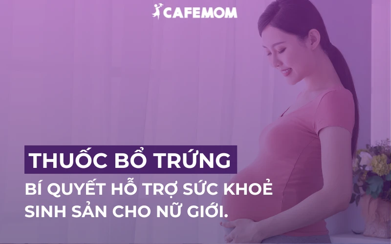 THUỐC BỔ TRỨNG - BÍ QUYẾT HỖ TRỢ SỨC KHOẺ SINH SẢN CHO NỮ GIỚI