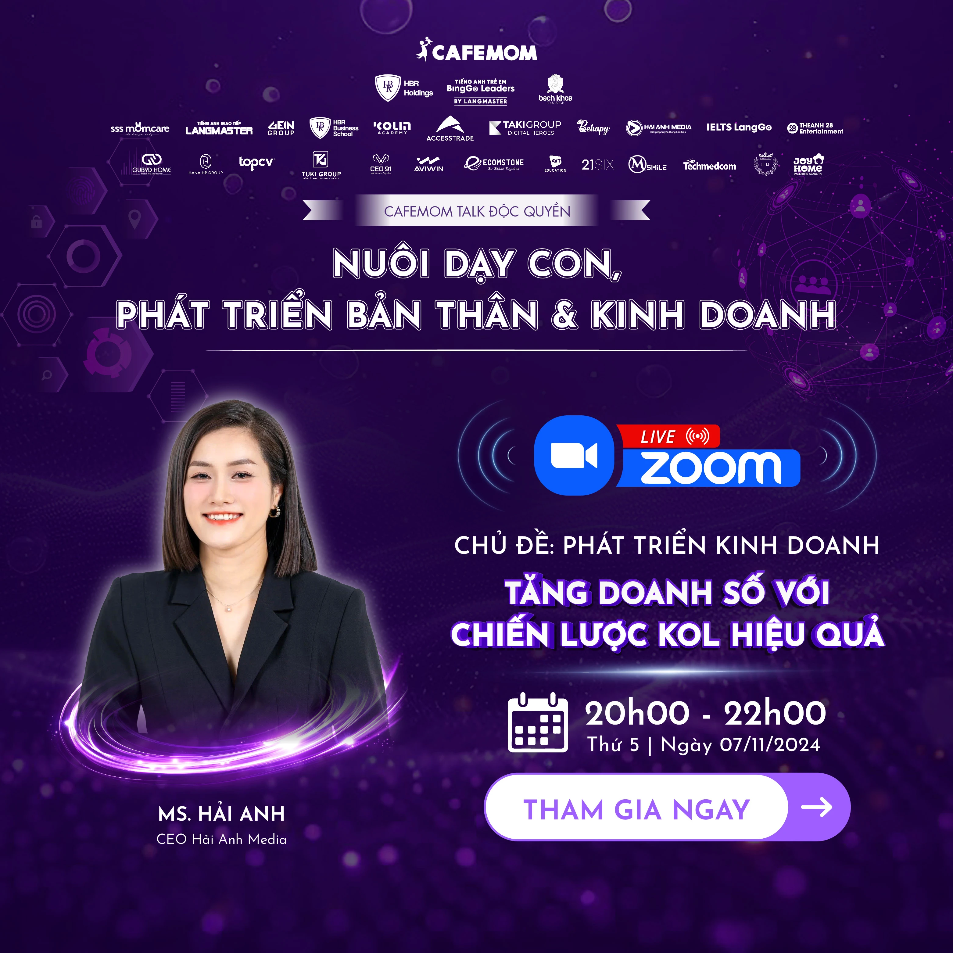 CAFEMOM TALK: KINH NGHIỆM BOOKING KOL/KOC CÙNG MS. HẢI ANH - CEO HẢI ANH MEDIA