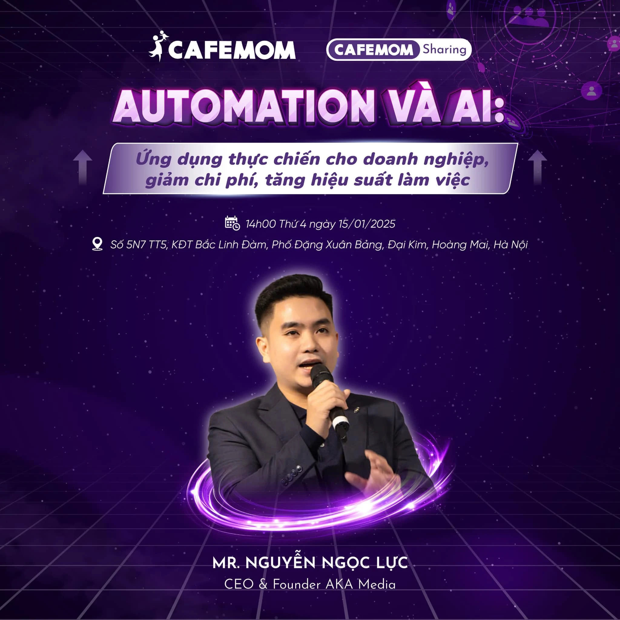 CAFEMOM SHARING SỐ 4 - AUTOMATION AND AI: ỨNG DỤNG THỰC CHIẾN CHO DOANH NGHIỆP