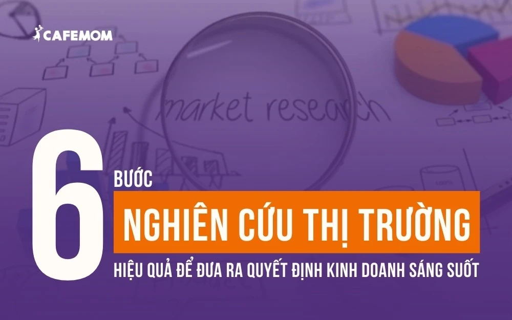 6 BƯỚC NGHIÊN CỨU THỊ TRƯỜNG ĐỂ ĐƯA RA QUYẾT ĐỊNH KINH DOANH SÁNG SUỐT