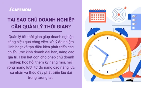 Tại sao chủ doanh nghiệp cần quản lý thời gian?