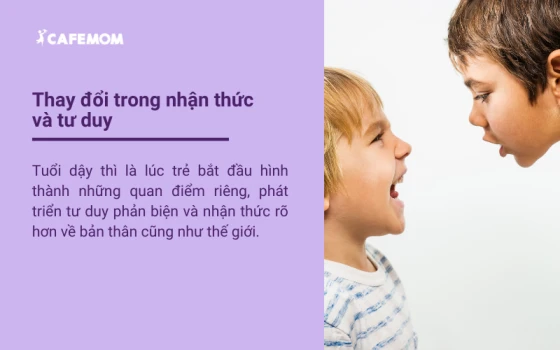 Thay đổi về mặt nhận thức tư duy