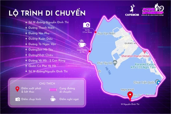 Lộ trình di chuyển 