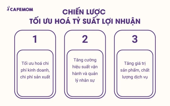 Chiến lược tối ưu hoá tỷ suất lợi nhuận trong kinh doanh