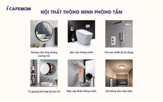 Các đồ nội thất thông minh phòng tắm