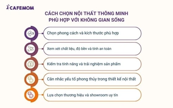 Cách chọn các phụ kiện nội thất thông minh phù hợp