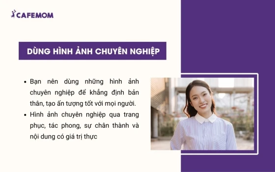 Dùng hình ảnh chuyên nghiệp