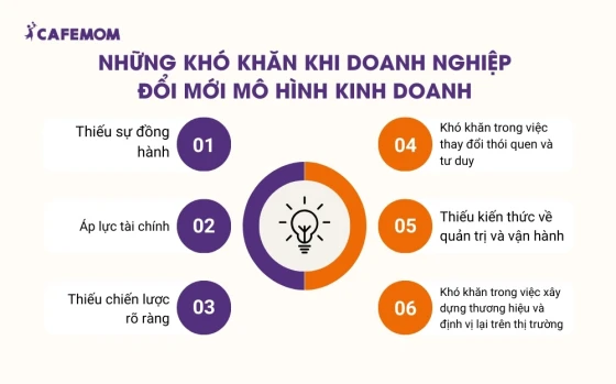 Những khó khăn khi doanh nghiệp đổi mới mô hình kinh doanh