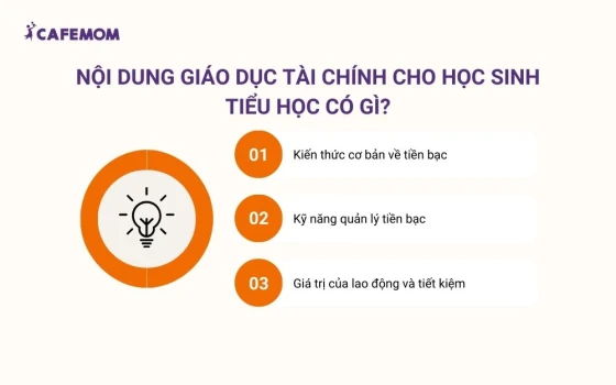 Nội dung giáo dục tài chính cho học sinh tiểu học có gì?