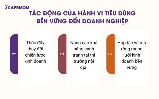 Tác động của hành vi tiêu dùng bền vững đến doanh nghiệp