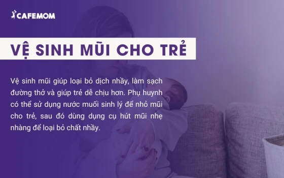 Vệ sinh mũi cho trẻ